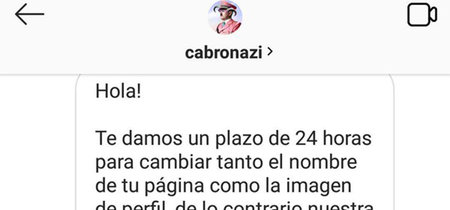 La fina ironía de que Cabronazi amenace a un usuario de Instagram por llamarse Cabroworld desde 2016 