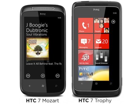 HTC 7 Mozart y 7 Trophy, el 21 de octubre con Orange y Vodafone respectivamente