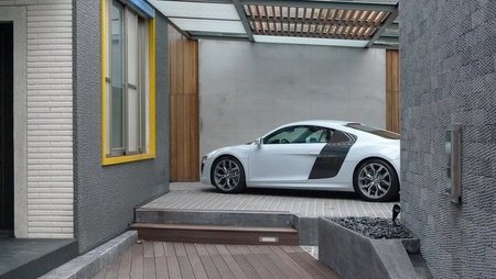 El garaje de un super fan de Audi