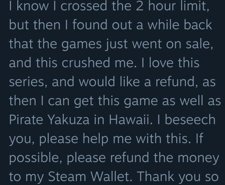 Steam Dos Horas Juego Reembolso