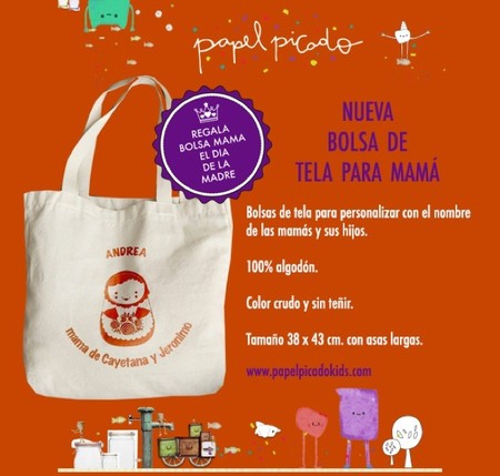 En Papel Picado empiezan a preparar el día de la madre con una bolsa de tela personalizada