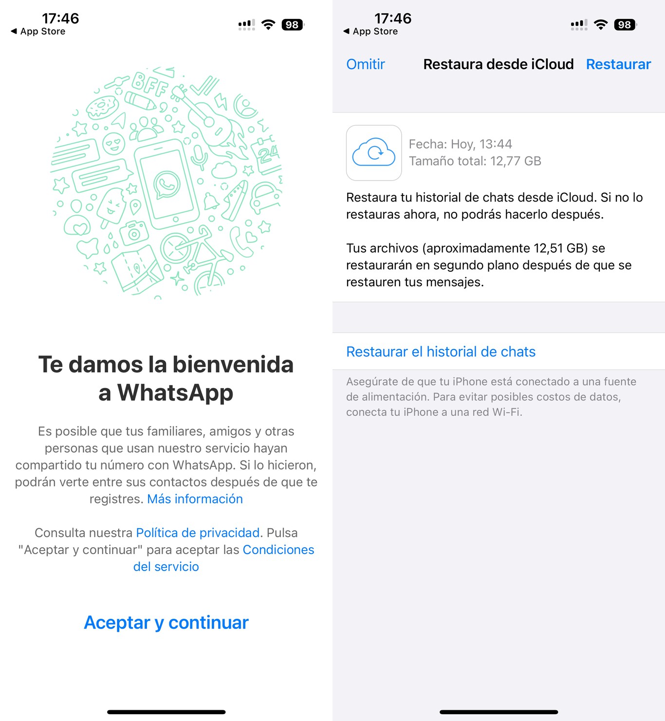 Cómo pasar todos los chats de WhatsApp de un iPhone a otro iPhone