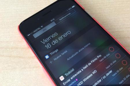 Things añade por fin su widget al Centro de notificaciones de iOS