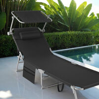 Plegable, cómoda y con parasol: la tumbona ideal para disfrutar de nuestro jardín baja de precio  