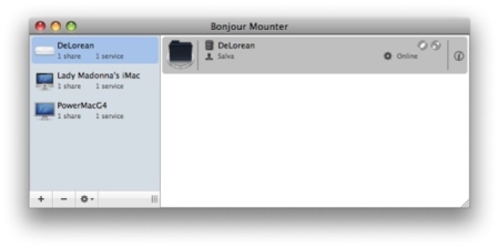 Bonjour Mounter, para montar discos en red al arrancar
