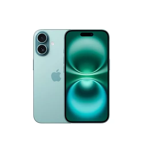 Apple iPhone 16 de 128 GB: Smartphone 5G con Control de Cámara, Chip A18 y un subidón en autonomía. Compatible con los AirPods; Turquesa