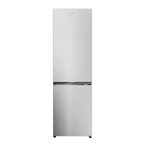 CANDY City Fresco 300 CNCQ2T518EX, Frigorífico Combi, 280L, Ancho 55cm, Altura 182cm, Total No Frost Circle+, Cajón Verdulero, Control Interno Digital, Iluminación LED, Puerta Reversible, 37DB, Inox