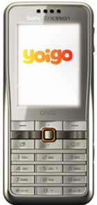 Sony Ericsson G502 con Yoigo