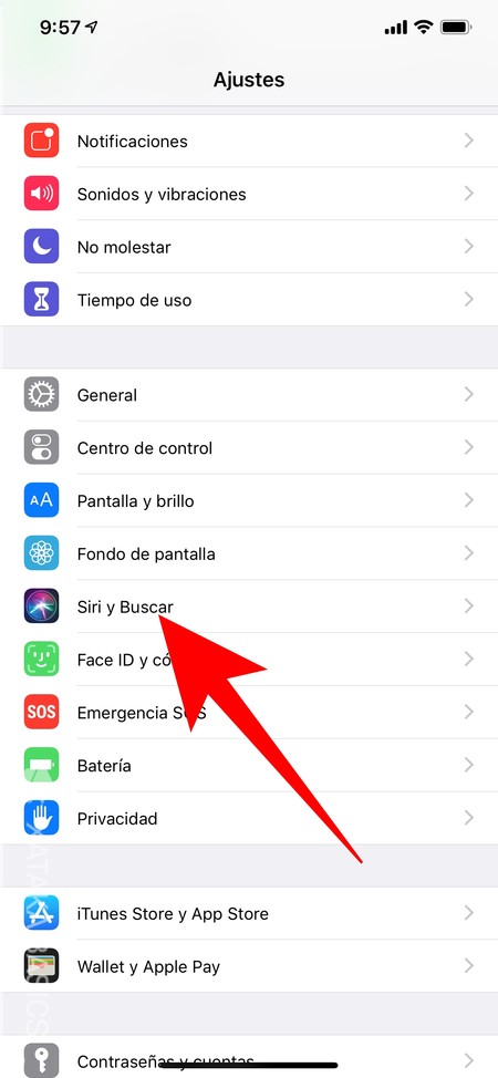 Siri y Buscar