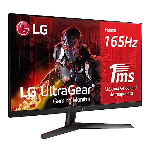 LG 32GN600-B - Monitor Gaming UltraGear 32 pulgadas, Panel VA: 2560x1440p, 16:9, 350 cd/m², 3000:1, 5ms (1ms MBR), 165 Hz, entradas: DP x1, HDMI x2, FreeSync Premium, Color Negro