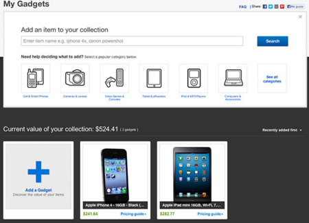 My Gadgets de Ebay, ¿en cuánto están valorados tus dispositivos?