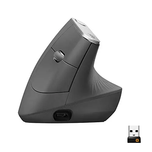 Logitech MX Ratón Vertical Inalámbrico Ergonómico, Multi-Ordenador, 2,4 GHz/Bluetooth con Receptor Unifying USB, Seguimiento Óptico 4000 DPI, 4 Botones, Carga Rápida - Negro Logitech MX Ratón Vertical Inalámbrico Ergonómico, Multi-Ordenador, 2,4 GHz/Bluetooth con Receptor Unifying USB, Seguimiento Óptico 4000 DPI, 4 Botones, Carga Rápida - Negro