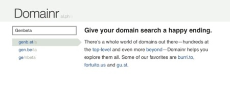 Domainr, busca dominios originales al estilo de Del.icio.us