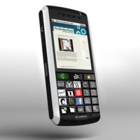 OLED BlackBerry junta a una BlackBerry con el Optimus Maximus