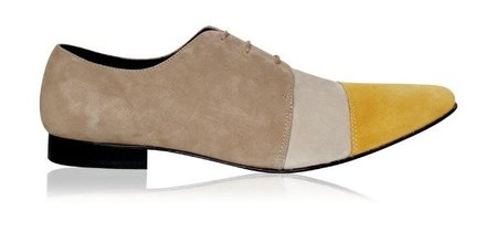 Más propuestas bicolor y tricolor de la mano (o del pie) de Ana Locking: zapatos