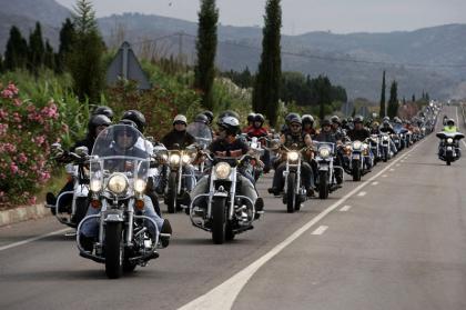 Reunión de Harley Davidson en Fuengirola