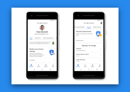 La gestión de cuentas de Google se actualiza, mejor control sobre tus datos desde Android, iOS y la web