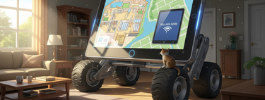 La genialidad tan simple de este nuevo dispositivo Xiaomi: una pantalla inteligente con mástil y ruedas para llevarla por toda la casa