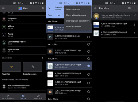Favoritos Google Files