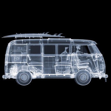 Cadáveres, coches y radiografías. Los expertos coinciden en que es macabro, pero este artista crea obras hipnóticas