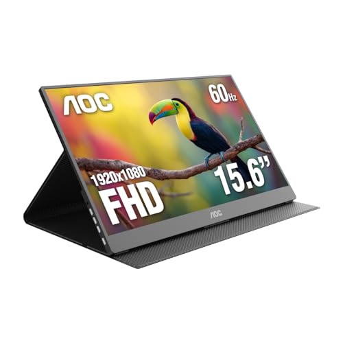 Monitor portátil AOC de 15.6 pulgadas