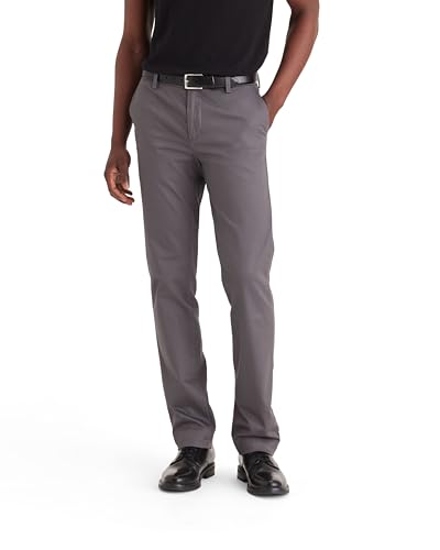Dockers Signature Khaki Slim Fit Pants, Chino para Hombre, Gris (Magnet), 29W / 30L