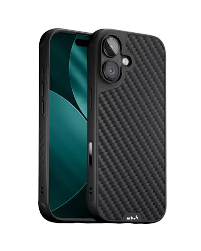Mous Funda para iPhone - Fibra de Carbono - Carcasa Antigolpes