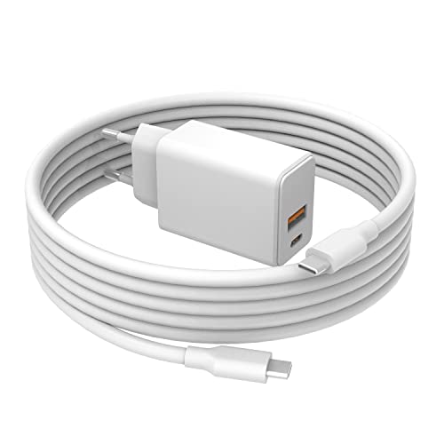 30W Cargador Carga Rápido para Google Pixel 8, Pixel 8 Pro, Pixel 7 7a 7 Pro, Pixel 6 6a 6 Pro, Pixel Fold, Pixel Tablet 5G 2023 2022 Adaptador de Cabeza Teléfono y Cable de 1,8m