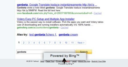 Yahoo empieza a mostar resultados de búsqueda provenientes de Bing