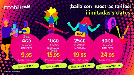 Más gigas y mejores precios para copar el ranking de mejores tarifas, así son las mejoras de mobilfree