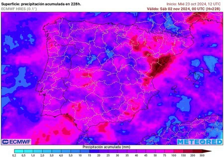 積算降水量マップ