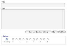 DS-Rating, los autores pueden puntuar sus posts