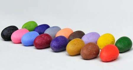 Crayon Rocks, ceras de colores con forma de piedras