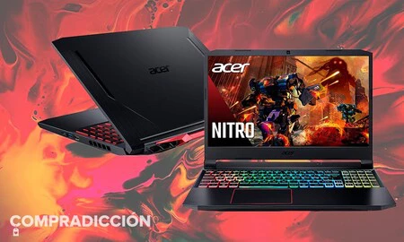 Este portátil gaming Acer Nitro 5 AN515-55 con gráfica RTX3060 cuesta 200 euros menos en la Semana Web de MediaMarkt