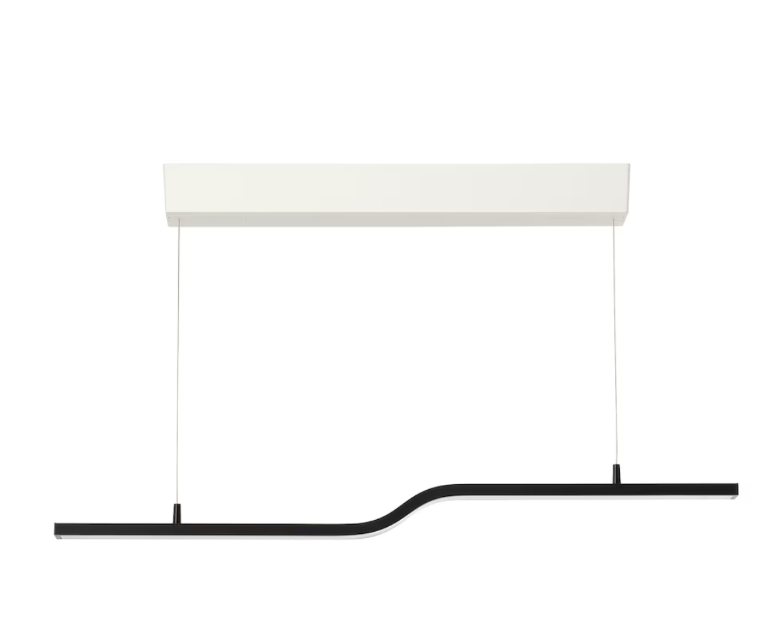 Lámpara techo LED, inteligente negro