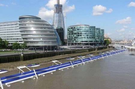 Thames Deckway: Londres planifica un polémico carril bici de peaje sobre el Támesis