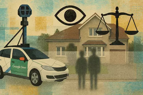 Desnudo en Google Street