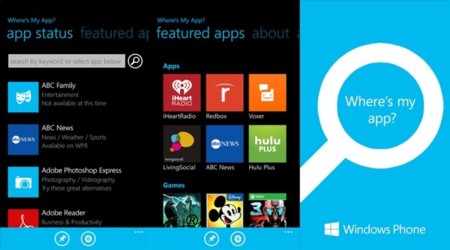Where's my app? Microsoft te encuentra la aplicación que buscas en Windows Phone