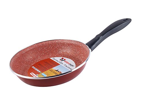 MAGEFESA Terracota Toscana Sartén 24 Cm de Acero Esmaltado,Borgoña