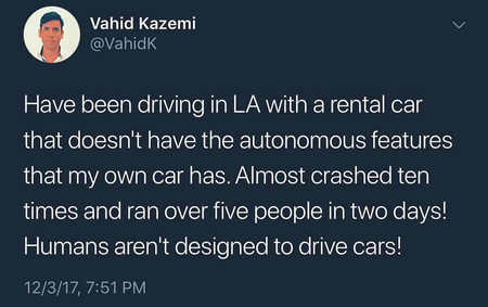 Tweet Kazemi Waymo