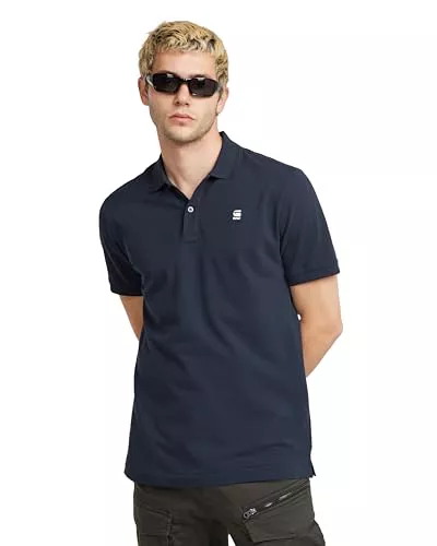 G-Star Para Hombre Polo Dunda Slim , Azul (sartho blue D11595-5864-6067), XL