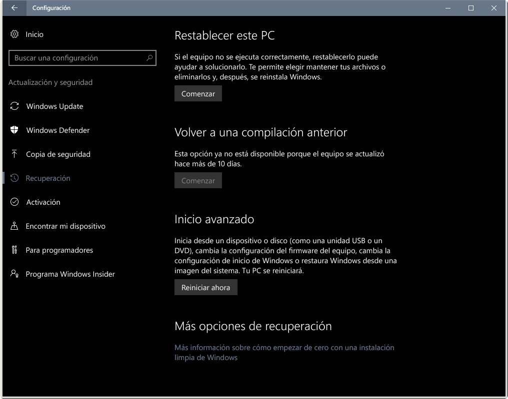Configuracion