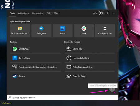 Buscar Con Una Captura De Pantalla Windows 10