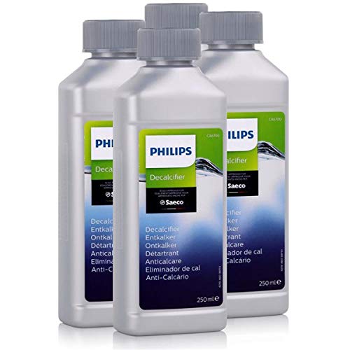 Descalcificador para cafeteras automáticas Philips Saeco CA6700/10, 250 ml, juego de 4 unidades