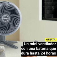 Shark tiene este ventilador compacto para el escritorio y que tiene una batería que dura hasta 24 horas