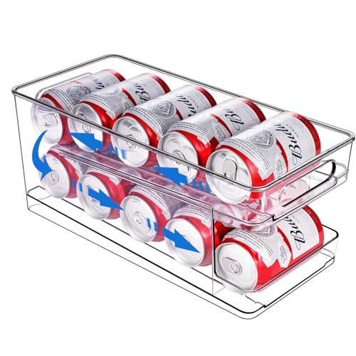 BingoHive Autopropulsado Rodante Organizador de Latas Para Nevera 250 ml/330 ml