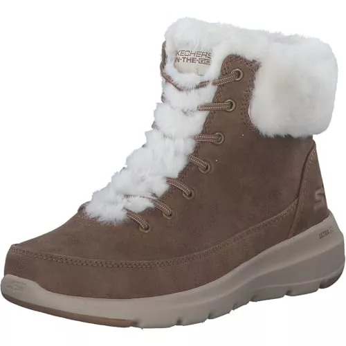 Skechers Glacial Ultra, Botas Cortas al Tobillo Mujer, Castanho, 37 EU
