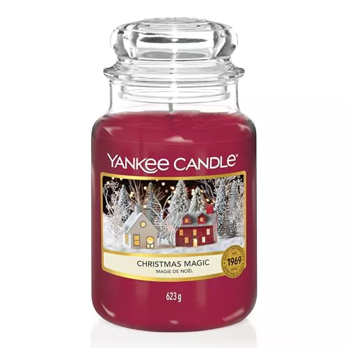 Yankee Candle Vela aromática | Christmas Magic vela en tarro grande | Velas de larga duración: hasta 150 h 