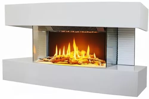 CHEMIN'ARTE Chimenea eléctrica de Pared con calefacción Lounge