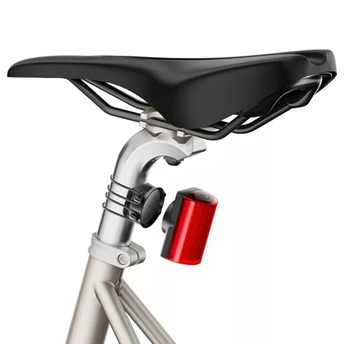 SHAPEHEART innovación Francesa, la única luz de Bicicleta magnética panorámica. Lámpara de Bicicleta antirrobo y Recargable USBC, iluminación de Bicicleta de 100 lúmenes, 6 Modos y +20 Horas de